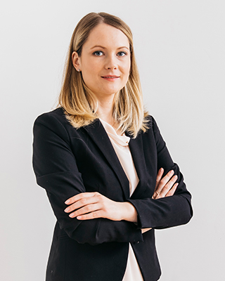 Female Attorney In a Black Suite